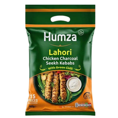 Humza Frozen Lahori Chicken Seekh Kebab Green Chilli- 900g-Global Food Hub