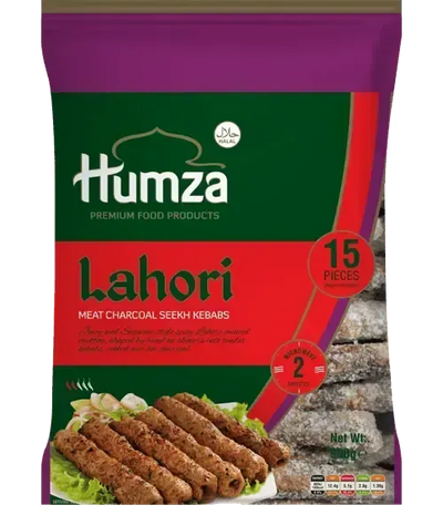 Humza Frozen Lahori Meat Charcoal Seekh Kebab - 900g-Global Food Hub