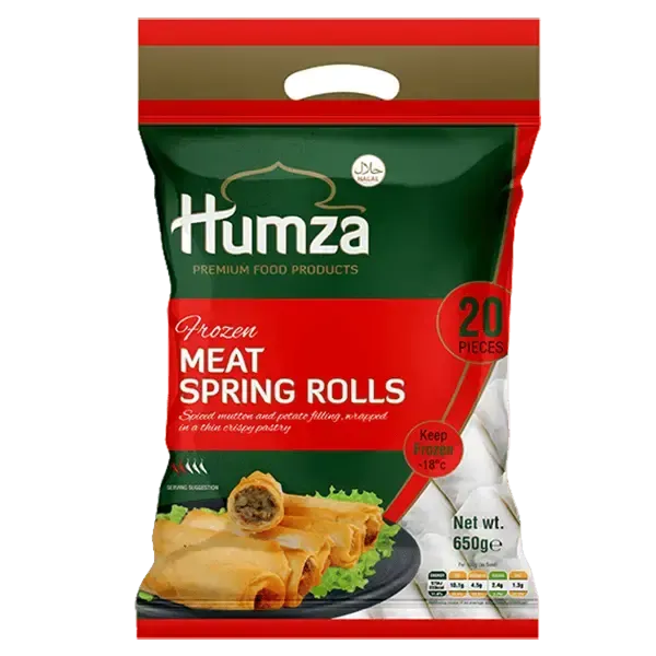 Humza Frozen Meat Spring Roll - 50pcs / 1.5Kgs-Global Food Hub