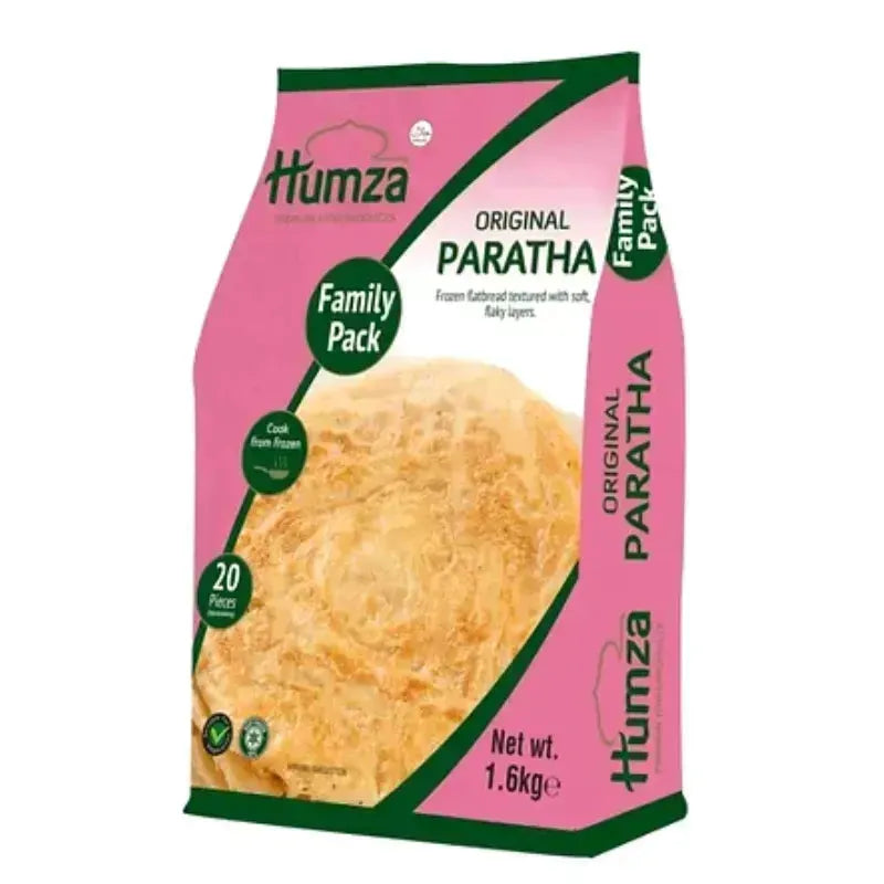 Humza Frozen Paratha Original - 20pcs (1.6Kgs)-Global Food Hub