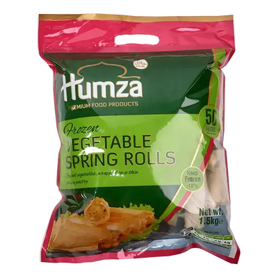 Humza Vegetables Spring Roll 50 pcs - Frozen-Global Food Hub