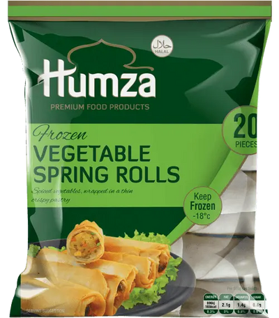 Humza Vegetables Spring Roll - Frozen-Global Food Hub