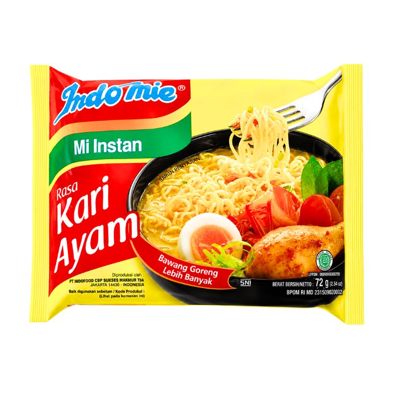 Indomie Mi Instant Noodles Rasa Kari Ayam - 72g-Global Food Hub