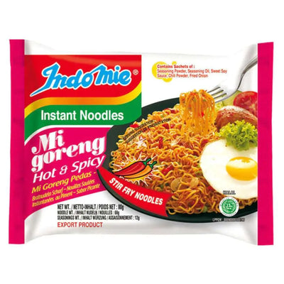 Indomie Noodle Mi Goreng Pedas Hot & Spicy-80 grams-Global Food Hub