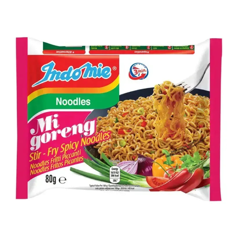 Indomie Noodle Mi Goreng Pedas Stir Fry Spicy Noodles - 400g (5x80g)-Global Food Hub