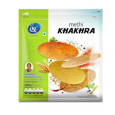 Induben Methi Khakhra-200 grams-Global Food Hub
