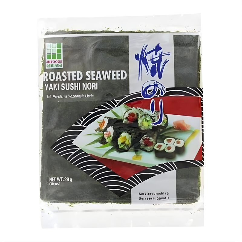 JH Foods Seaweed Roasted Yaki Sushi Nori Silver - 28g-Global Food Hub