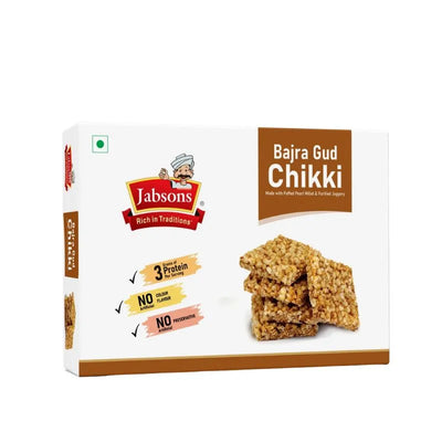 Jabsons Bajra Gud Chikki - 250g-Global Food Hub