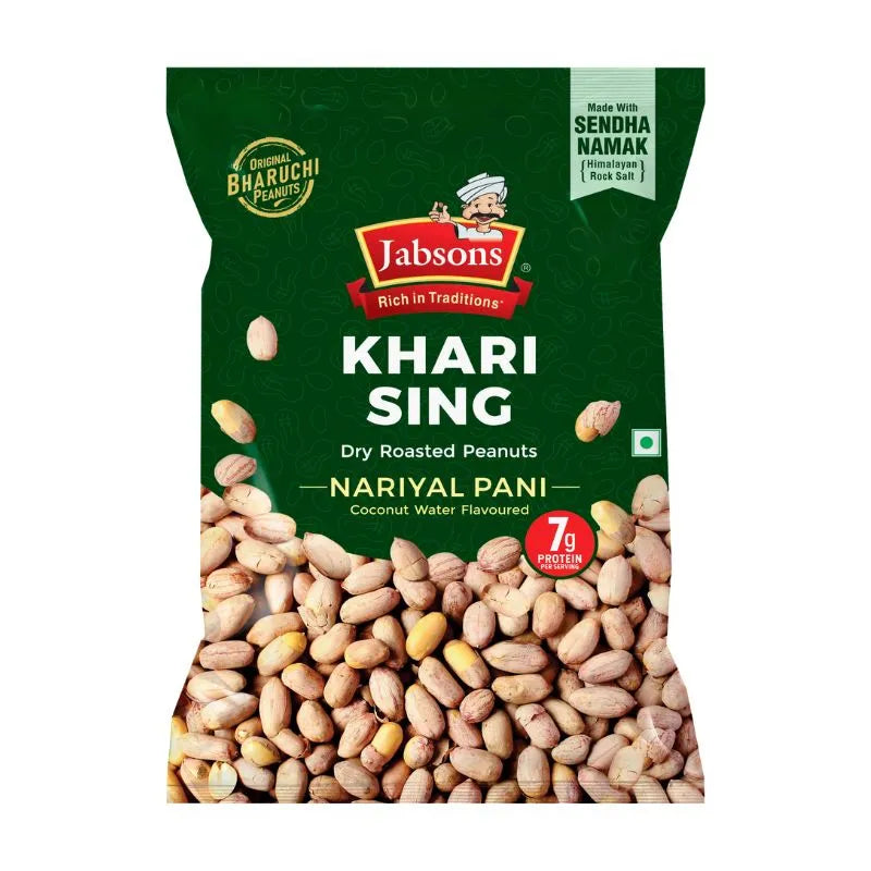 Jabsons Coconut Water Khari Sing Roasted Peanuts - 200g-Global Food Hub