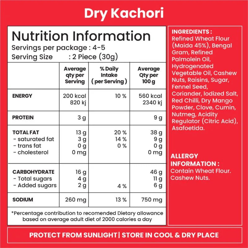 Jabsons Dry Kachori - 160g-Global Food Hub