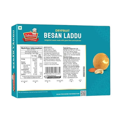 Jabsons Dryfruit Besan Laddu - 200g-Global Food Hub
