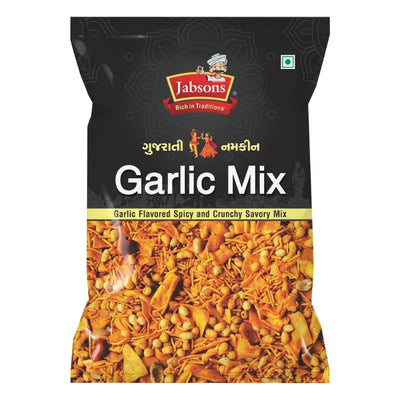 Jabsons Garlic Mix Namkeen - 200g-Global Food Hub