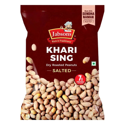 Jabsons Khari Sing (With Skin) Roasted Peanuts - 200g-Global Food Hub