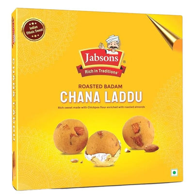 Jabsons Roasted Badam Chana Laddu - 200g-Global Food Hub