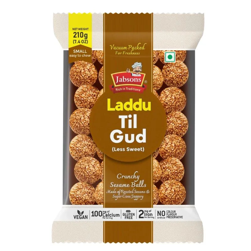 Jabsons Sesame/Til Gud Laddu - 210g-Global Food Hub
