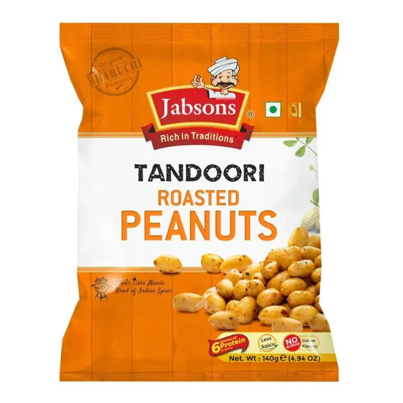 Jabsons ⁠Tandoori Roasted Peanuts - 140g-Global Food Hub