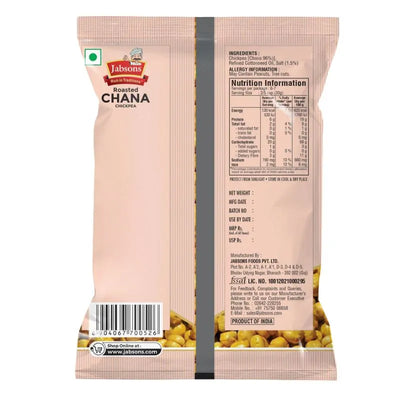 Jabsons White Salted Roasted Chana Chickpea - 200g-Global Food Hub