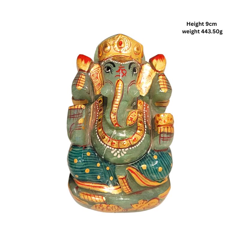 Jade Stone Ganesha With Certificate-Global Food Hub