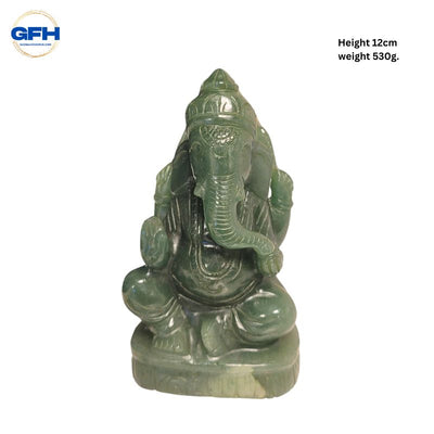 Jade Stone Ganesha With Certificate-Global Food Hub