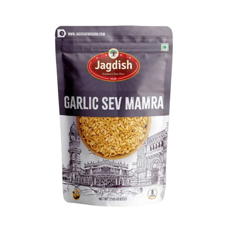 Jagdish Garlic Sev Mamra-250 grams-Global Food Hub