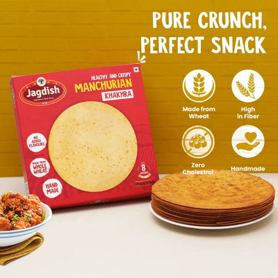 Jagdish Manchurian Khakhra - 200g-Global Food Hub
