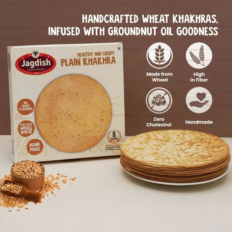 Jagdish Plain Khakhra - 200g-Global Food Hub