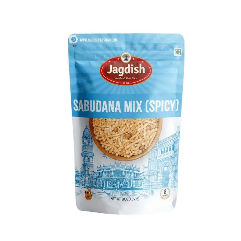 Jagdish Sabudana Mix (Spicy)-250 grams-Global Food Hub