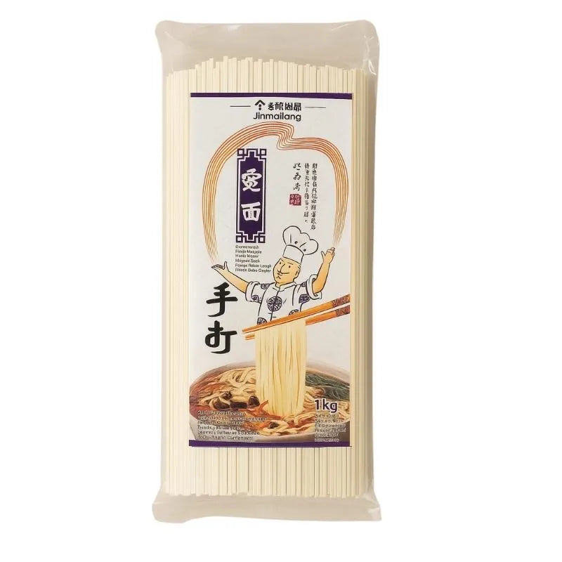 Jinmailang Extra Wide Noodle - 1kg-Global Food Hub