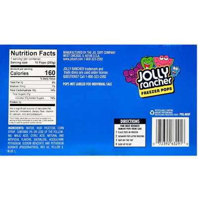 Jolly Rancher Freezer Pops / Ice Lolly - 10Pcs-Global Food Hub