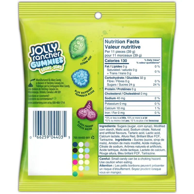 Jolly Rancher Gummies Sours Original - 182g-Global Food Hub