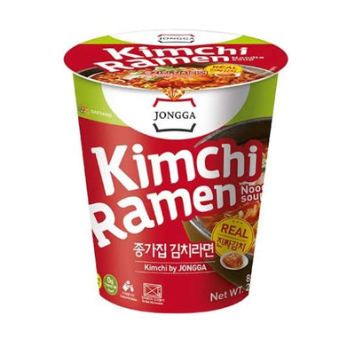 Jongga Cup Noodles Kimchi Ramen - 82.5g-Global Food Hub