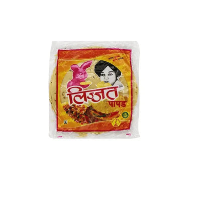 KRG - Lijjat Jeera (cumin) Papad-200 grams-Global Food Hub