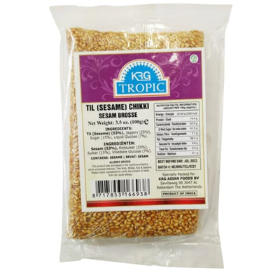 KRG Tropic Gajak Til (Sesame) Chikki- 100g-Global Food Hub