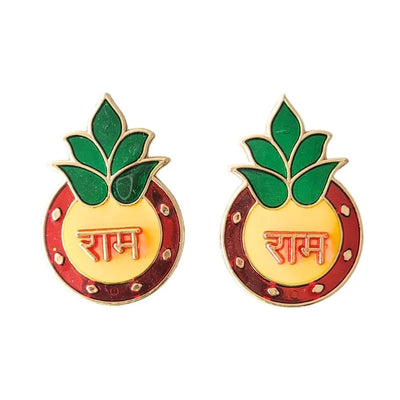 Kalash Style Ram Ram Door Stickers-Global Food Hub