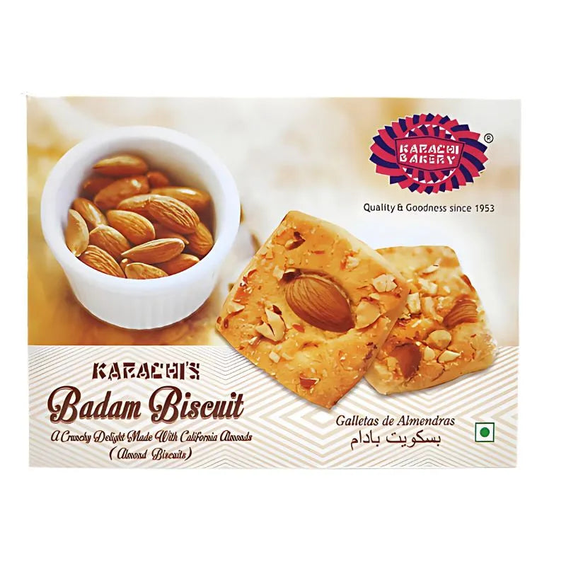 Karachi Bakery Vegan Almond (Badam) Biscuits - 400g-Global Food Hub