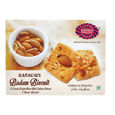 Karachi Bakery Vegan Almond (Badam) Biscuits - 400g-Global Food Hub