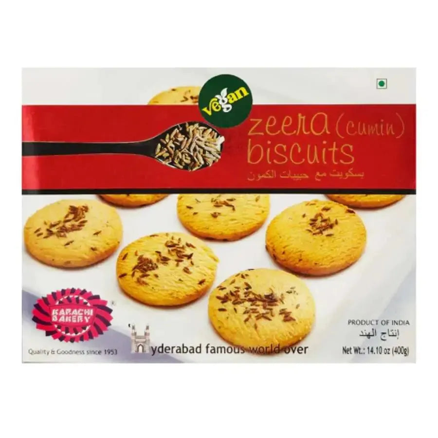 Karachi Bakery Vegan Jeera Biscuits-400 grams-Global Food Hub