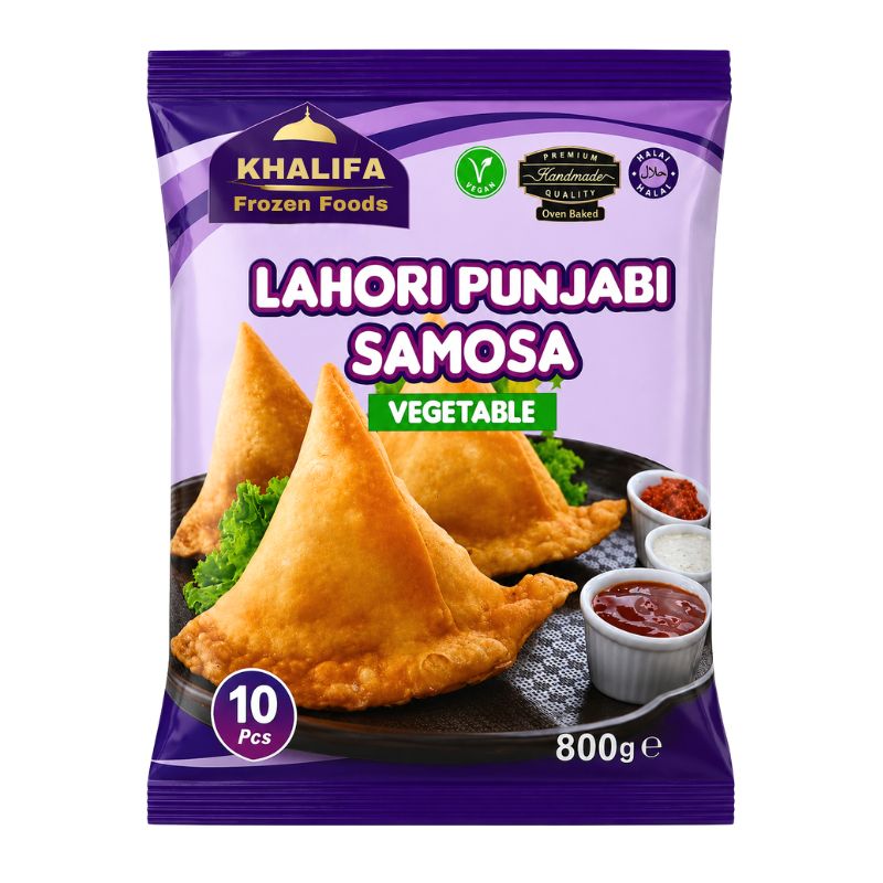 Khalifa Frozen Lahori Punjabi Samosa Vegetable - 800g-Global Food Hub