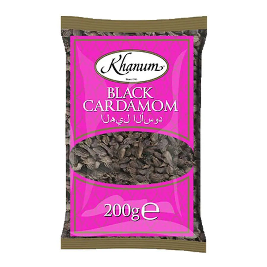 Khanum Black Cardamon 200gr-Global Food Hub