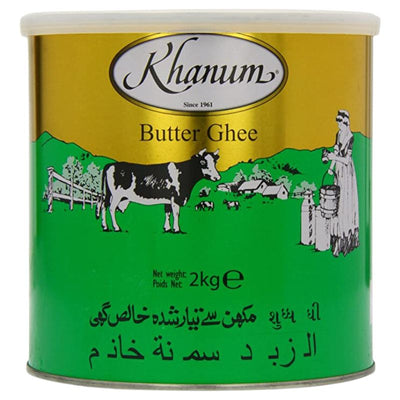 Khanum Pure Butter Ghee - 2Kgs-Global Food Hub