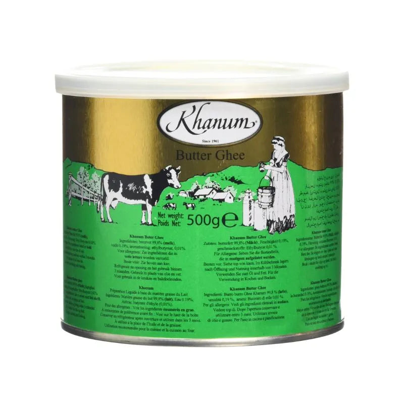 Khanum Pure Butter Ghee - 500g-Global Food Hub