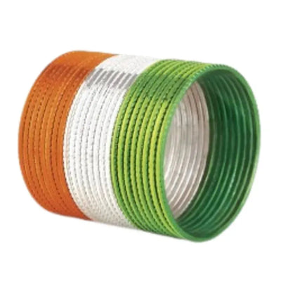 Kids Metal Bangles Tricolor - Set of 24 - 1.12-Global Food Hub