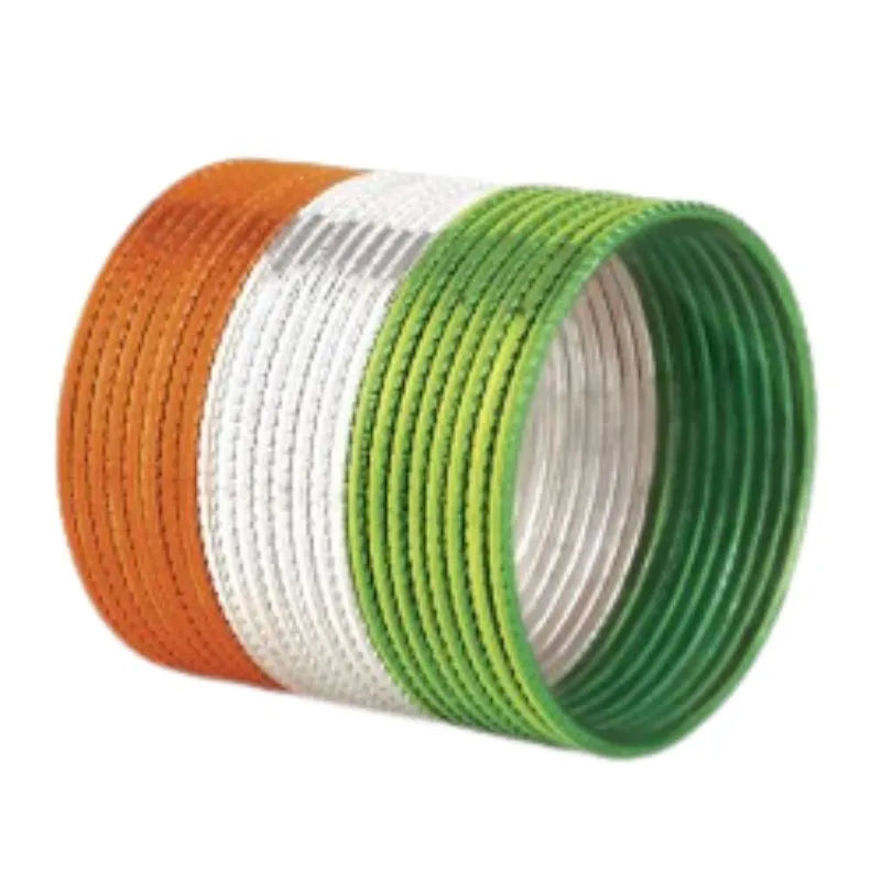 Kids Metal Bangles Tricolor - Set of 24 - 2-Global Food Hub