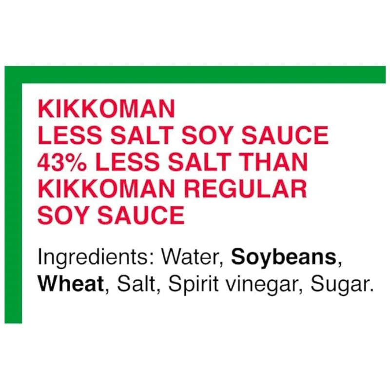 Kikkoman - Soy Sauce Less Salt - 975ml-Global Food Hub
