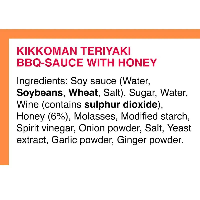 Kikkoman - Teriyaki BBQ Sauce With Honey - 250ml-Global Food Hub