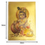 Krishna Gold Foil Poster - 21cm x 30cm-Global Food Hub