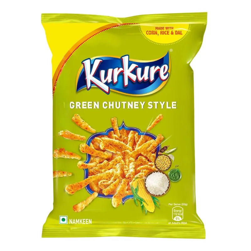 Kurkure Green Chutney Style - 68g-Global Food Hub
