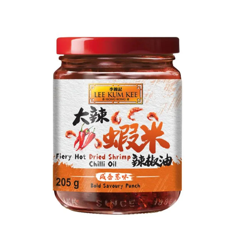 LKK Fiery Hot Dried Shrimp Chilli Oil - 205g-Global Food Hub