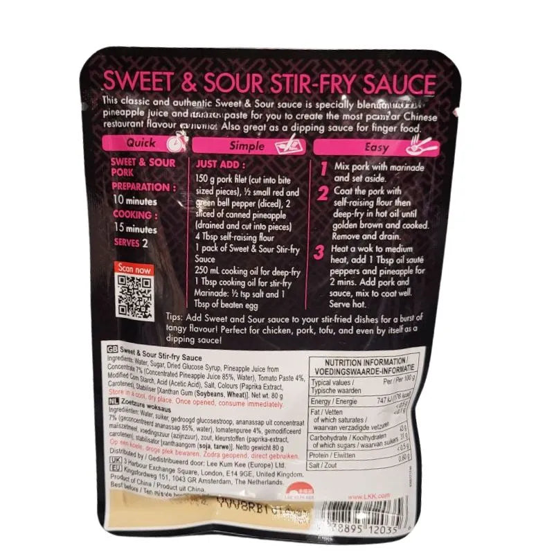 LKK - Sweet and Sour Stir-Fry Sauce - 80g-Global Food Hub