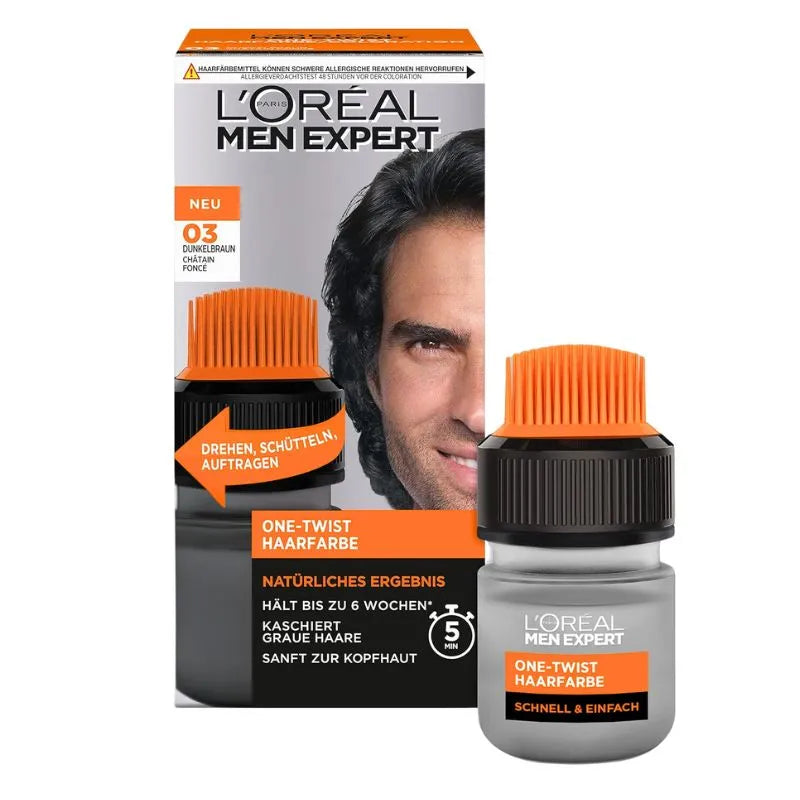 L'Oreal Men Expert Hair Color For Men (NEU 03) Dark Brown-Global Food Hub